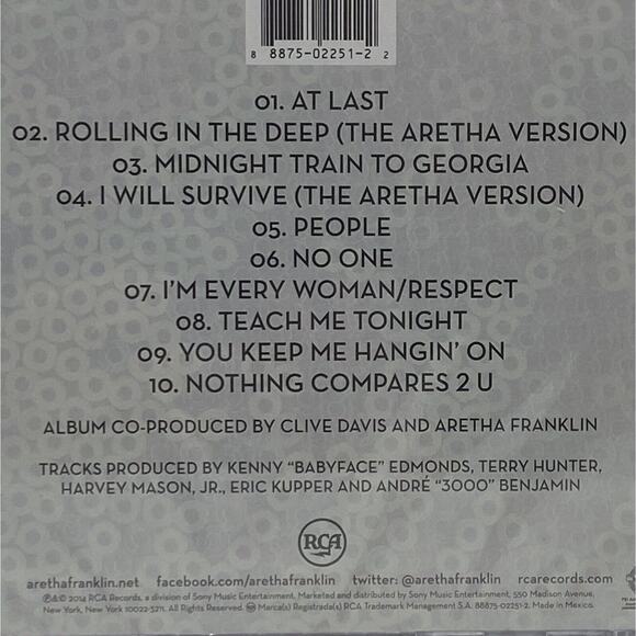 Aretha Franklin Sings the Great Diva Classics CD 2014 New Sealed Clive Davis - Picture 6 of 9